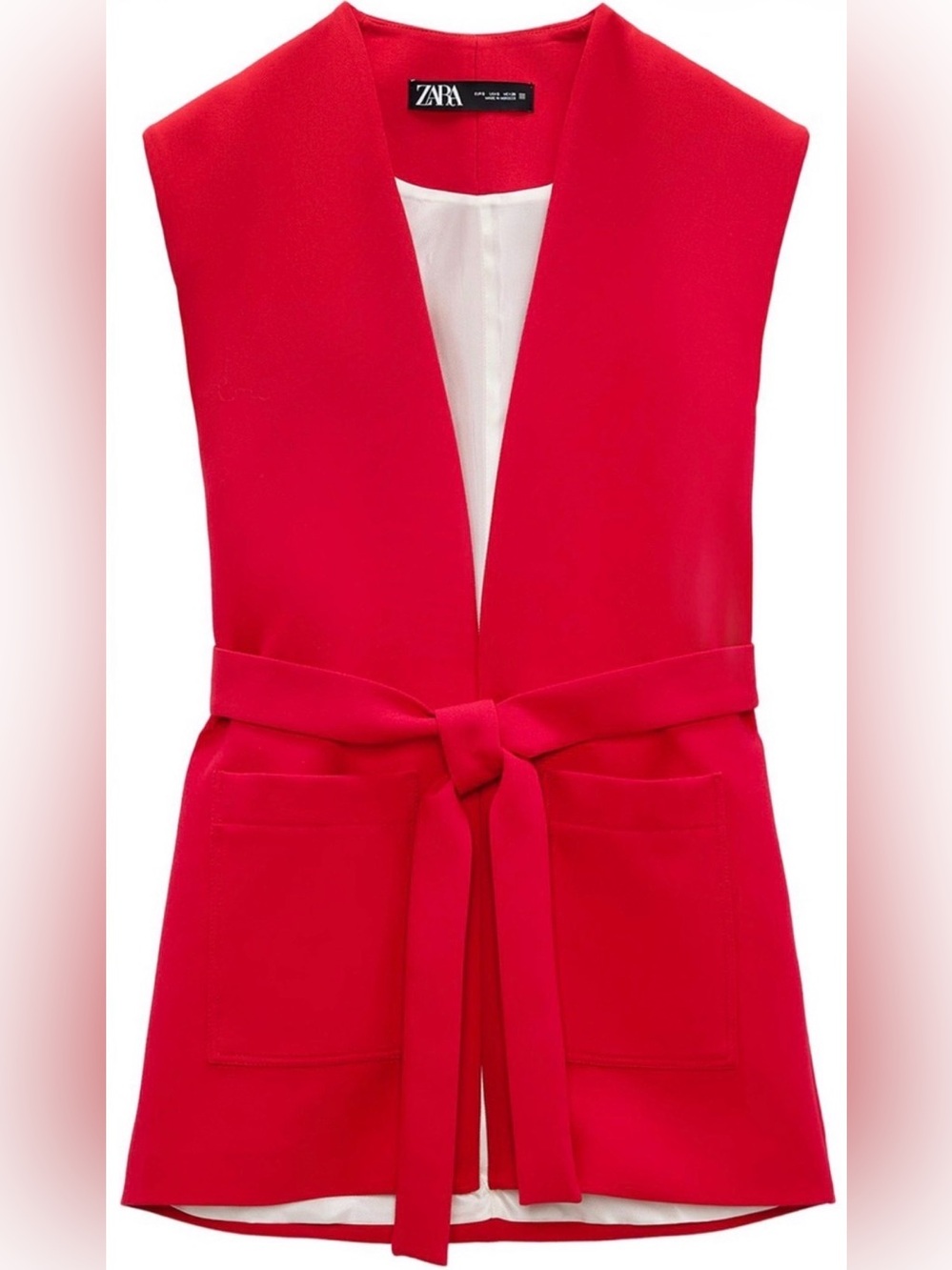 Zara Long Sleeveless Vest